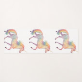 Magical Rainbow Unicorn  Personalized  ヨガマット (正面(横))