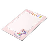Magical Rainbow Unicorn Personalized cute ノートパッド (アングル)