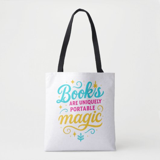 Magical Reader’s Tote – Sparkling “Books Are Magic トートバッグ (正面)