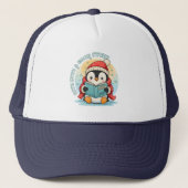 Magical Reading Penguin Foam Trucker Hat キャップ (正面)