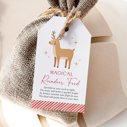 Magical Reindeer Food Christmas Holiday ギフトタグ