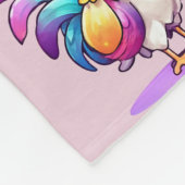 Magical Rooster Baby Girl Fleece Blanket フリースブランケット (角)