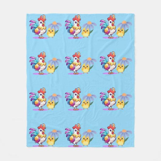 Magical Rooster Boys Fleece Blanket フリースブランケット (正面)