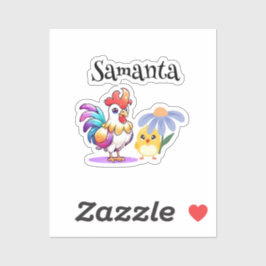 Magical Rooster Sticker Sheet シール