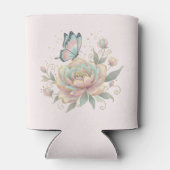 Magical Rose and Butterfly Pastel Colors 缶クーラー (裏面)