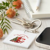 Magical Santa Birthday Design for Kids キーホルダー (正面右)