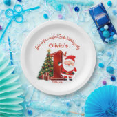 Magical Santa Birthday Design for Kids ペーパープレート (パーティー)
