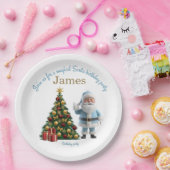 Magical Santa Birthday Invitation  ペーパープレート (パーティー)