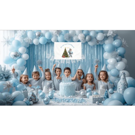 Magical Santa Birthday Invitation 横断幕