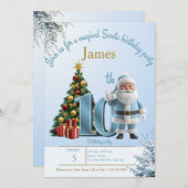 Magical Santa Birthday Invitation – 10th Birthday サンキューカード (正面/裏面)