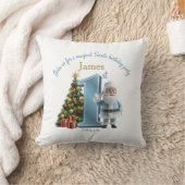 Magical Santa Birthday Invitation – 1st Birthday クッション (ブランケット)