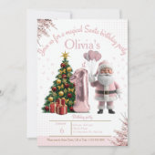 Magical Santa Birthday Invitation – 1st Birthday サンキューカード (正面)