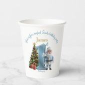Magical Santa Birthday Invitation – 1st Birthday 紙コップ (正面)