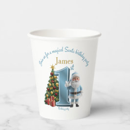 Magical Santa Birthday Invitation – 1st Birthday 紙コップ