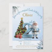 Magical Santa Birthday Invitation – 2nd Birthday サンキューカード (正面)