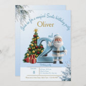 Magical Santa Birthday Invitation – 2nd Birthday サンキューカード (正面/裏面)