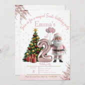 Magical Santa Birthday Invitation – 2nd Birthday サンキューカード (正面/裏面)