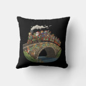 Magical Santa's Christmas Express Train & Woodland クッション (裏面)