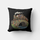 Magical Santa's Christmas Express Train & Woodland クッション (正面)