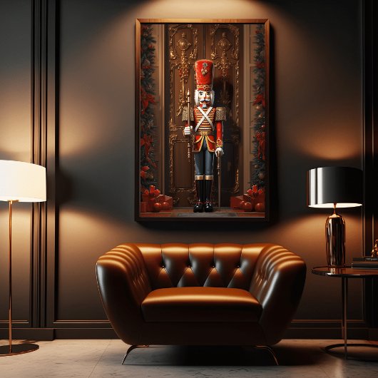 Magical Santa's Grotto: 3Dクリスマスプリントポスター ポスター