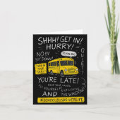 Magical School Bus Driver Last Day Of School Bus D カード (正面)
