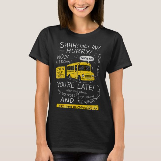 Magical School Bus Driver Last Day Of School Bus D Tシャツ (正面)