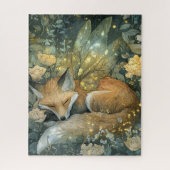 Magical sleeping Forest Fox ジグソーパズル (縦)