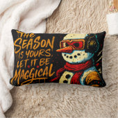 Magical Snow-Bro Throw Pillow Funky Christmas Sofa ランバークッション (ブランケット)