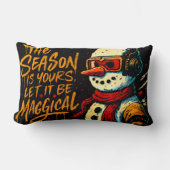 Magical Snow-Bro Throw Pillow Funky Christmas Sofa ランバークッション (正面)