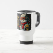 Magical Snow-Bro Travel Mug Funky Christmas Headph トラベルマグ (正面右)