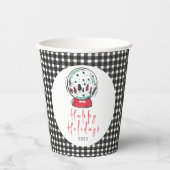 Magical Snow Globe Christmas Party 紙コップ (正面)