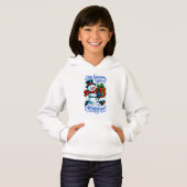 Magical Snowman Christmas Pullover Hoodie for Girl (正面フル)