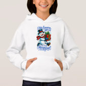 Magical Snowman Christmas Pullover Hoodie for Girl (正面)