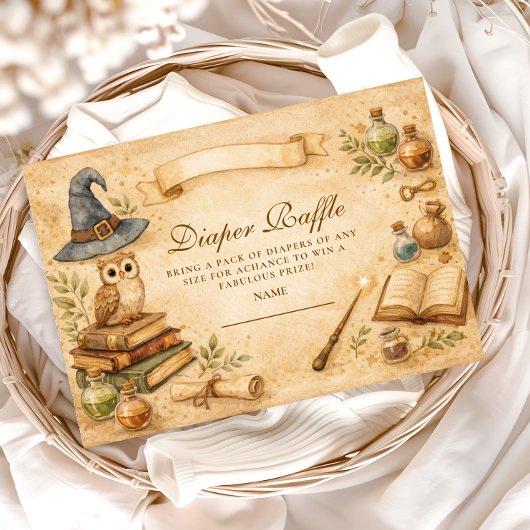 Magical Spellbook Wizard Diapper Raffle エンクロージャーカード
