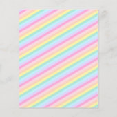 Magical Stars Rainbow Baby Shower Unicorn Invite チラシ (裏面)