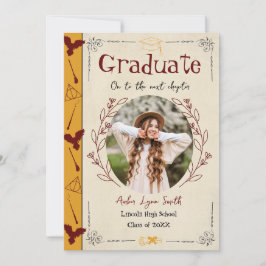 Magical Story Book Graduation Invitation 招待状