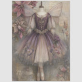 Magical Sugar Plum Fairy Ballerina Art Decoupage 薄葉紙 (正面)