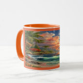Magical Sunset Dolphin Tropical Ocean Mug マグカップ (正面左)