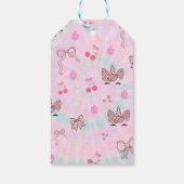 Magical Tie Dye Unicorn Coquette Bow ギフトタグ (裏面)