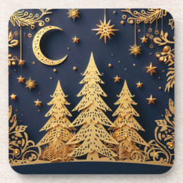 Magical Tree Scene – Yuletide Glimmers コースター
