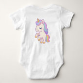 Magical Unicorn  ベビーボディスーツ (裏面)