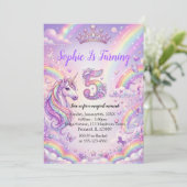 Magical Unicorn 5th Birthday 招待状 (スタンド正面)