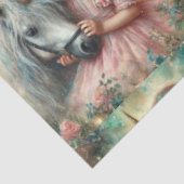 Magical Unicorn And Girl Friendship Decoupage 薄葉紙 (詳細)