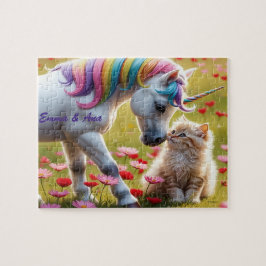 Magical Unicorn and Kitten Best Friends  ジグソーパズル