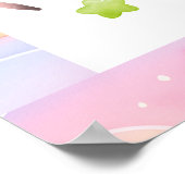 Magical Unicorn Any Age Birthday Party ポスター (角)