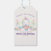 Magical Unicorn Birthday Girl ギフトタグ (正面)