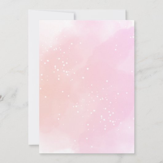 Magical Unicorn Birthday Invitation Rainbow  招待状 (裏面)