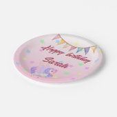 Magical Unicorn Birthday Paper Plate ペーパープレート (アングル)
