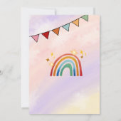 Magical Unicorn Birthday Party Invitation 招待状 (裏面)