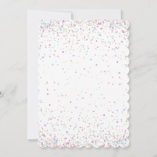 Magical Unicorn Birthday Party Invitation 招待状 (裏面)